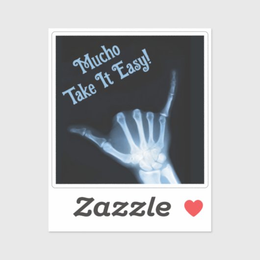 Sticker SYMBOLE Shaka X-Ray (Perdre la main) (Feuille)