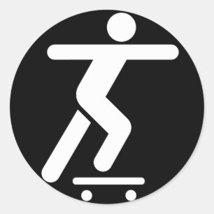 Sticker Symbole Skateboard
