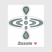 Sticker Symbole super de la pleine conscience (Feuille)