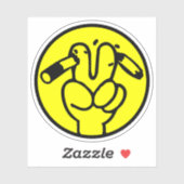 Sticker Symbole thaïlandais ⚠ anti-tabac ⚠ (Feuille)