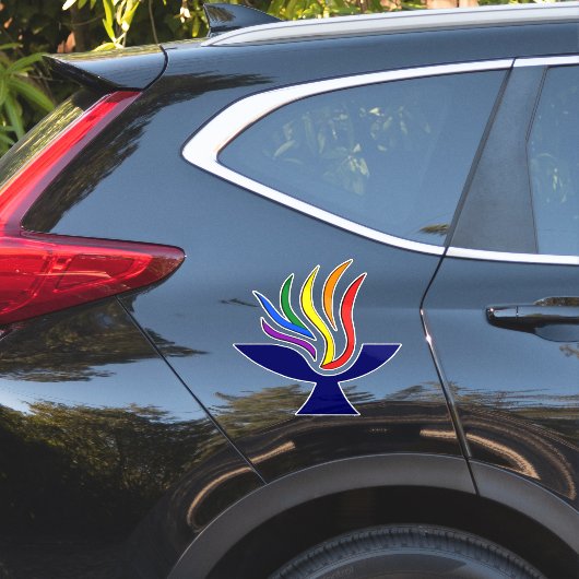 Sticker SYMBOLE TVUC Logo Chalice flamboyante (Coté voiture)