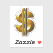 Sticker Symbole US Dollar (Feuille)