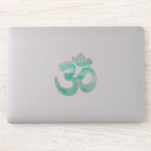 Sticker Symbole vert de l'OM d'aquarelle