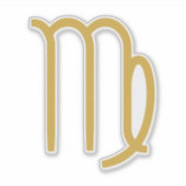 Sticker Symbole Virgo Zodiac (Devant)