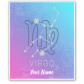 Sticker Symbole Virgo Zodiac Star Horoscope Constellation (Devant)