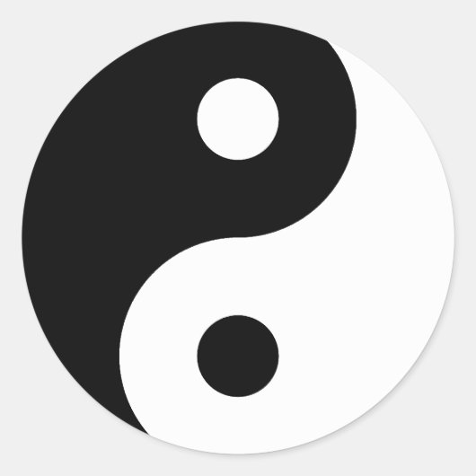 Sticker SYMBOLE YIN Yang (Devant)