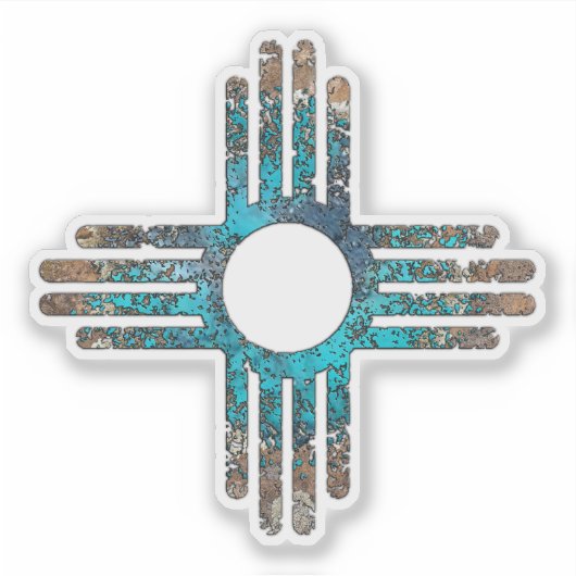 Sticker Symbole Zia Sun (Devant)