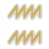 Sticker SYMBOLE Zodiaque Aquarius (Devant)