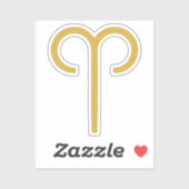 Sticker SYMBOLE Zodiaque Aries (Feuille)
