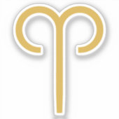 Sticker SYMBOLE Zodiaque Aries (Recto)