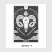 Sticker Symbole zodiaque Aries Tarot (Feuille)