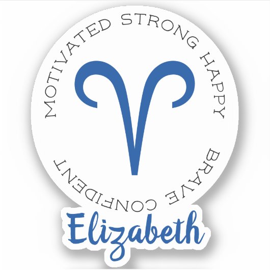 Sticker SYMBOLE Zodiaque Baies (Devant)