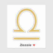 Sticker SYMBOLE Zodiaque Libra (Feuille)