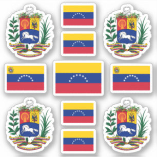 Sticker Symboles de l'État vénézuélien / blason et dra