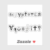 Sticker Symboles d'égalité d'acceptation 1 (Feuille)