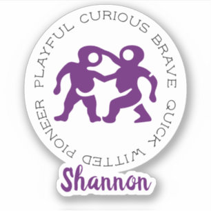 Sticker Symboles des étoiles du Zodiac Gemini