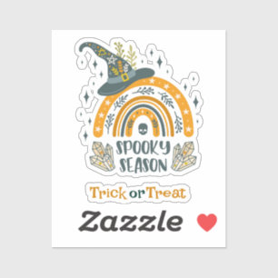 Sticker Symboles Halloween éffrayant motif