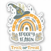 Sticker Symboles Halloween éffrayant motif (Recto)