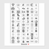 Sticker Symboles Kosher recommandés (Feuille)