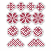 Sticker Symboles lettons anciens Sun Moon Star Jumis (Devant)