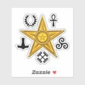 Sticker Symboles païens Barnstar (Feuille)