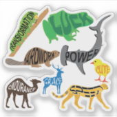 Sticker Symbolisme des animaux (Devant)
