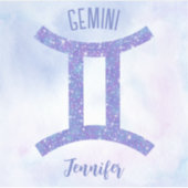 Sticker Sympathique Gemini Astrologie Signe Ordinateur por (Devant)