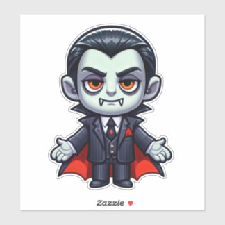 Sticker Sympathique personnage de dessin Vampire