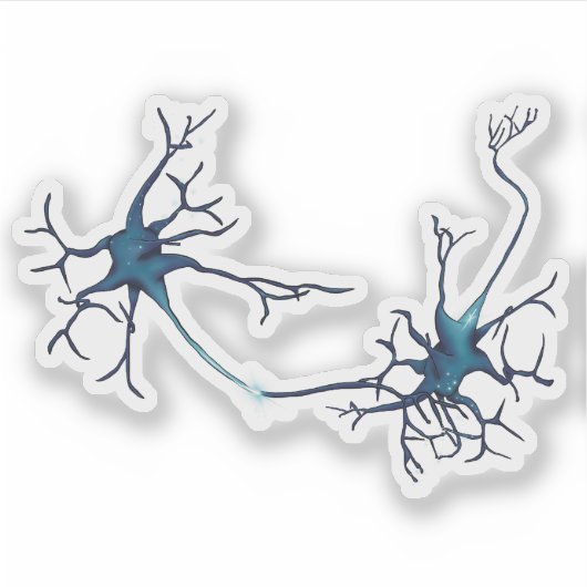 Sticker Synapse Entre Neurons, Neuroscience Neuron (Devant)