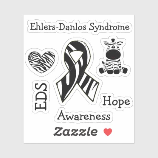 Sticker Syndrome d'Ehlers-Danlos EDS Sensibilisation EDS (Feuille)