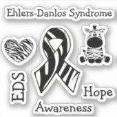 Sticker Syndrome d'Ehlers-Danlos EDS Sensibilisation EDS (Devant)