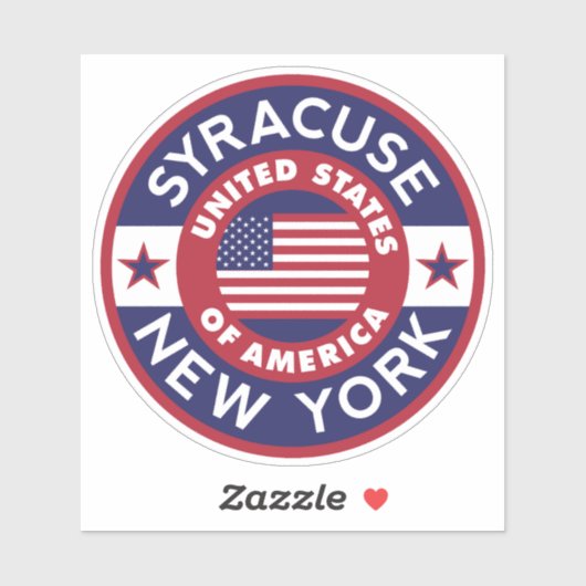 Sticker SYRACUSE, New York (Feuille)
