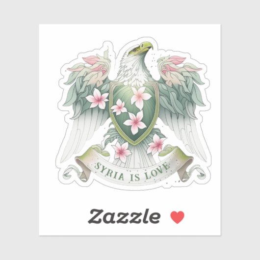 Sticker Syrie L'Eagle Bursting Jasmine Punir Le Jasminle E (Feuille)