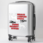 Sticker Système de sécurité de vie d'autocollant de voitur (Sur valise)