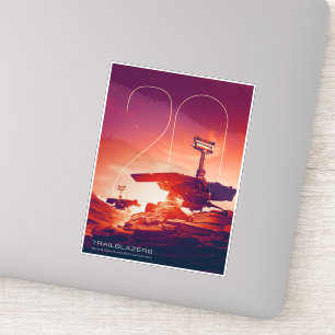 Sticker Système solaire, 20 ans d'esprit et d'opportunité