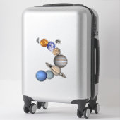 Sticker Système Solaire Dans L'Espace (Sur valise)