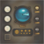 Sticker Système sonar du panneau de commande de navire Car (Devant)