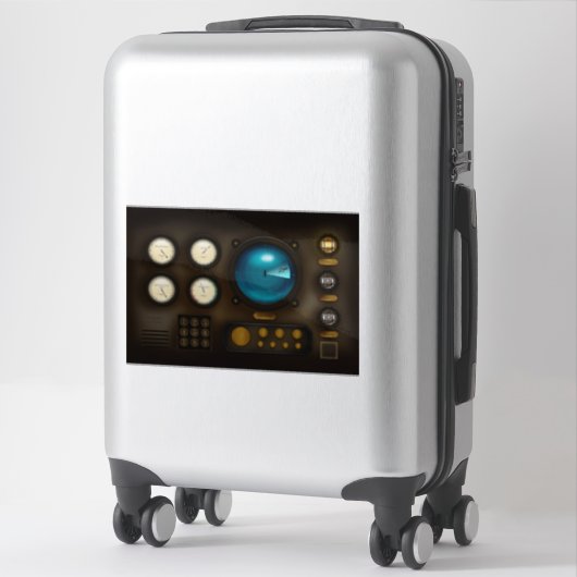 Sticker Système sonar du panneau de commande du navire Rét (Sur valise)