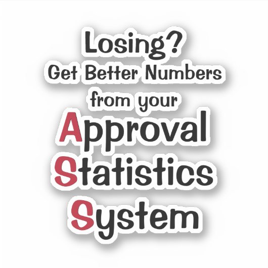 Sticker Système statistique d'approbation (Devant)