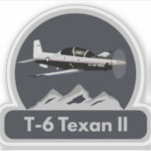 Sticker T-6 Aéronefs d'entraînement Texan II (Devant)