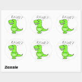 Sticker T-Rex (Feuille)