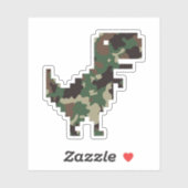 Sticker T-Rex Camo Chrome (Feuille)