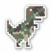 Sticker T-Rex Camo Chrome (Devant)