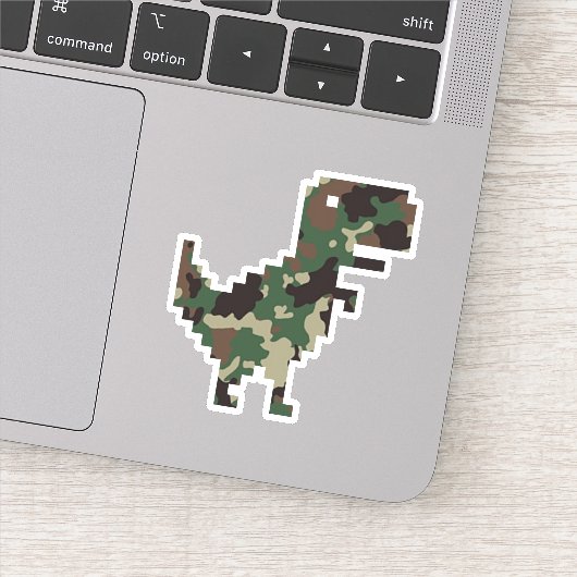 Sticker T-Rex Camo Chrome (Détail)