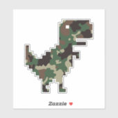 Sticker T-Rex Chrome Camo (Feuille)