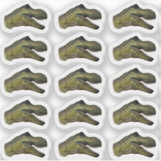Sticker T-Rex Dinosaur Chef - Parti préhistorique Jurassiq (Devant)