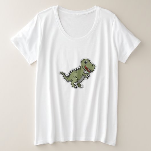 Sticker T-Rex Dinosaur Cute - Drôle Dino (Design devant)