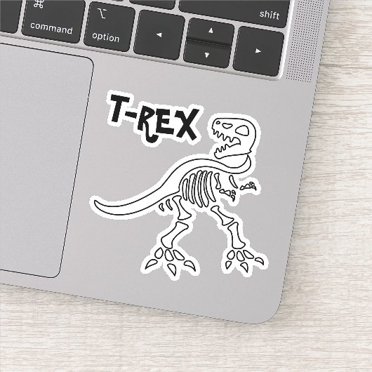 Sticker T-REX Squelette (Détail)
