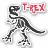 Sticker T-REX Squelette (Devant)