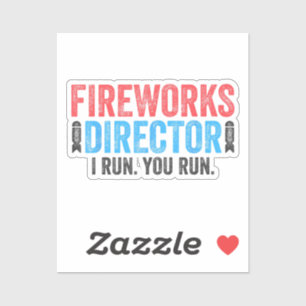 Sticker T-Shirt 4 juillet Directeur de Fireworks